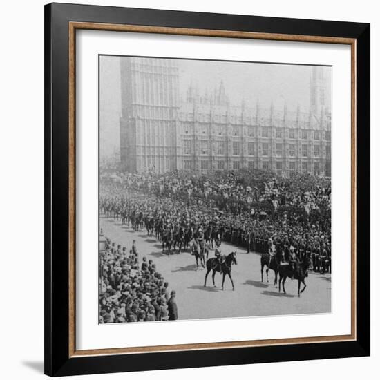 Canadian Mounted Troops, Procession for Queen Victoria's Diamond Jubilee, London, 1897-James M Davis-Framed Photographic Print