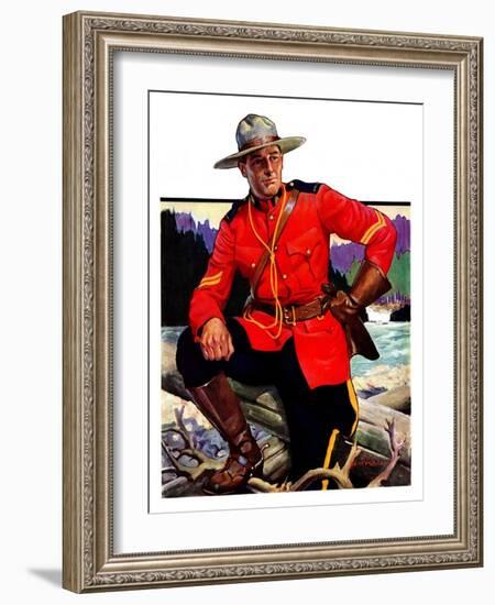 "Canadian Mountie,"March 25, 1933-Edgar Franklin Wittmack-Framed Giclee Print