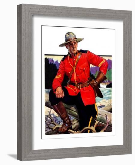 "Canadian Mountie,"March 25, 1933-Edgar Franklin Wittmack-Framed Giclee Print