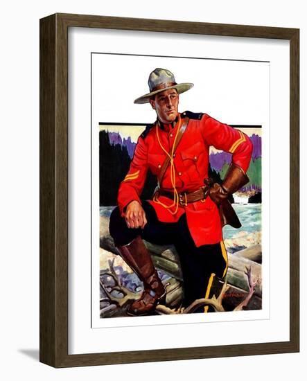 "Canadian Mountie,"March 25, 1933-Edgar Franklin Wittmack-Framed Giclee Print