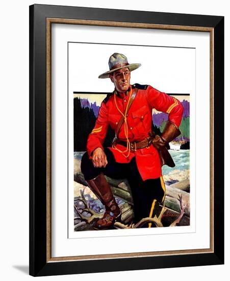 "Canadian Mountie,"March 25, 1933-Edgar Franklin Wittmack-Framed Giclee Print