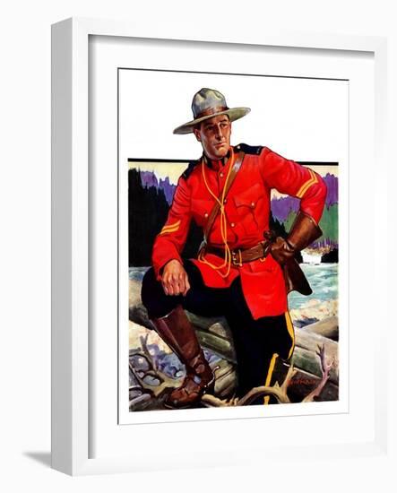 "Canadian Mountie,"March 25, 1933-Edgar Franklin Wittmack-Framed Giclee Print