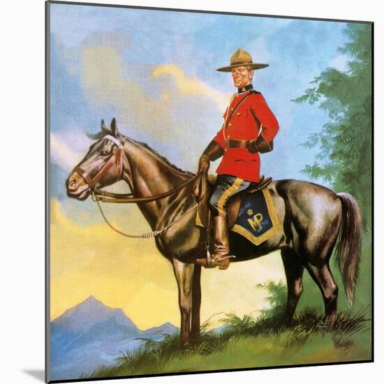 Canadian Mounty-Ron Embleton-Mounted Giclee Print