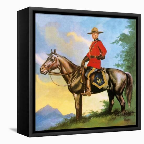 Canadian Mounty-Ron Embleton-Framed Premier Image Canvas