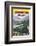 Canadian National Railways Poster Showing a Steam Engine Train in Canada-null-Framed Photographic Print