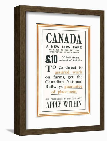 Canadian National Railways Poster-null-Framed Photographic Print