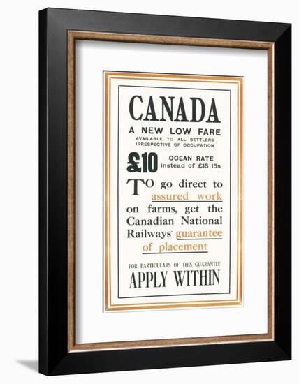 Canadian National Railways Poster-null-Framed Photographic Print