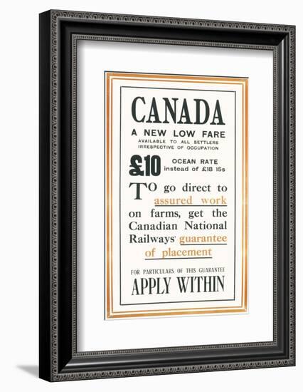 Canadian National Railways Poster-null-Framed Photographic Print