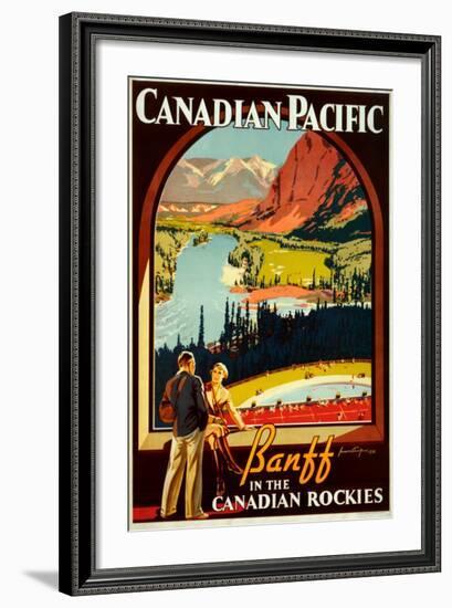 Canadian Pacific, Banff-null-Framed Art Print
