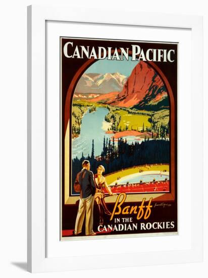 Canadian Pacific, Banff-null-Framed Art Print