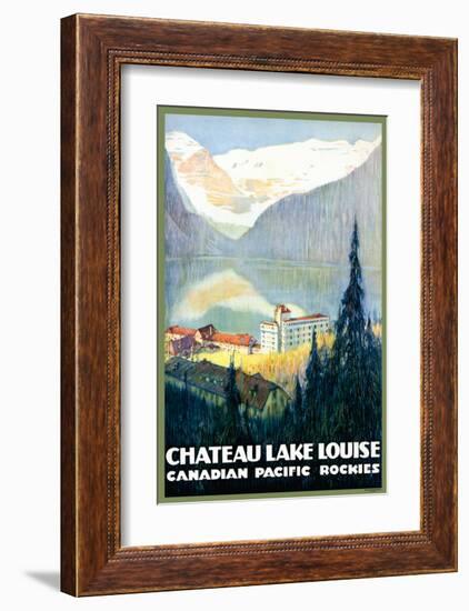 Canadian Pacific, Chateau Lake Louise-null-Framed Premium Giclee Print