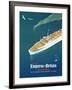Canadian Pacific / Empress of Britain-ROGER COUILLARD-Framed Giclee Print