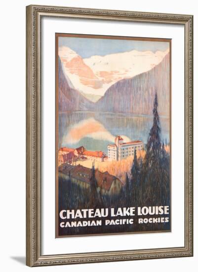 Canadian Pacific, Lake Louise-null-Framed Art Print