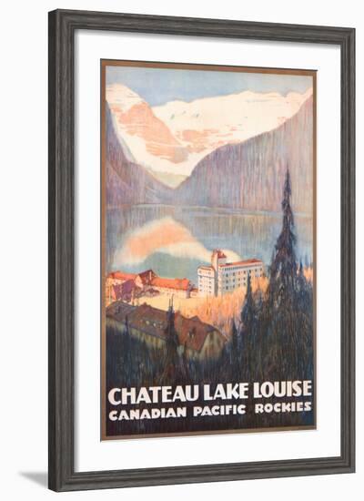 Canadian Pacific, Lake Louise-null-Framed Art Print