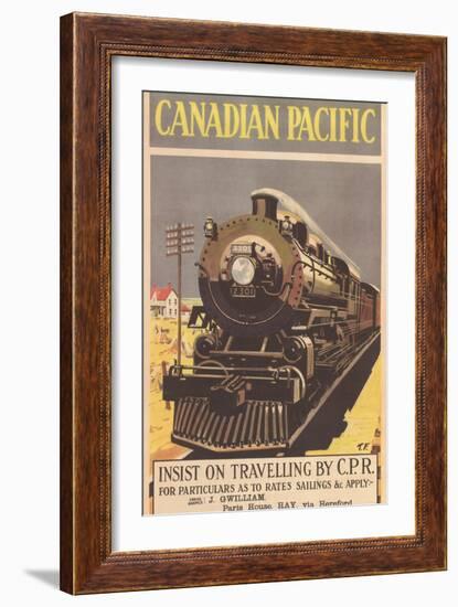 Canadian Pacific Poster-null-Framed Art Print