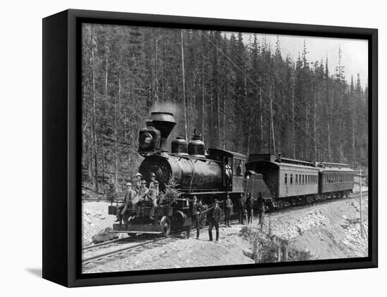 Canadian Pacific Railway Train-null-Framed Premier Image Canvas