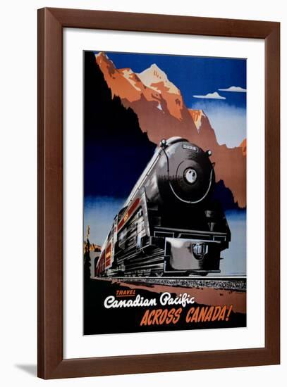 Canadian Pacific Train-null-Framed Art Print