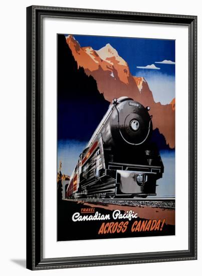 Canadian Pacific Train-null-Framed Art Print