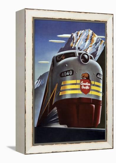 Canadian Pacific Train-null-Framed Premier Image Canvas