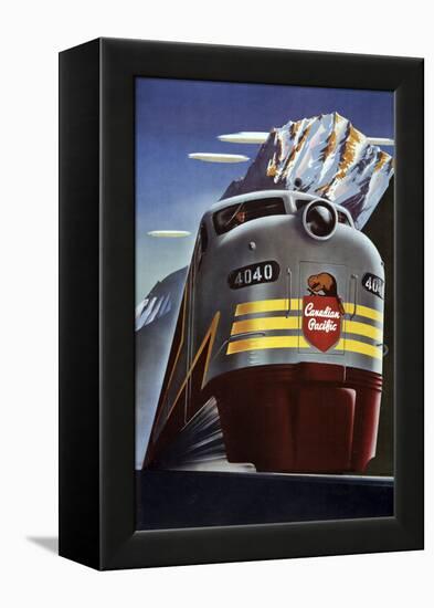 Canadian Pacific Train-null-Framed Premier Image Canvas