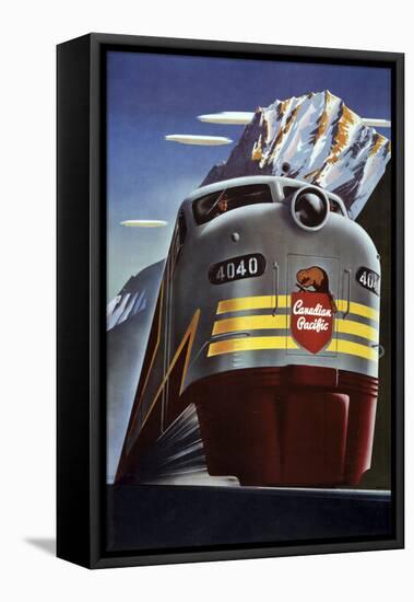 Canadian Pacific Train-null-Framed Premier Image Canvas