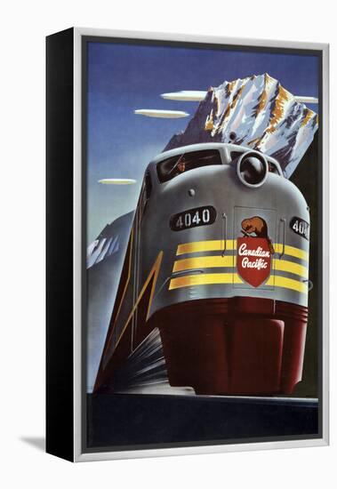 Canadian Pacific Train-null-Framed Premier Image Canvas