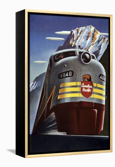 Canadian Pacific Train-null-Framed Premier Image Canvas