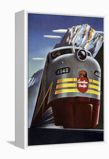 Canadian Pacific Train-null-Framed Premier Image Canvas