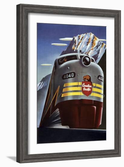 Canadian Pacific Train-null-Framed Premium Giclee Print