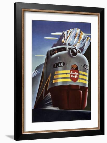 Canadian Pacific Train-null-Framed Premium Giclee Print