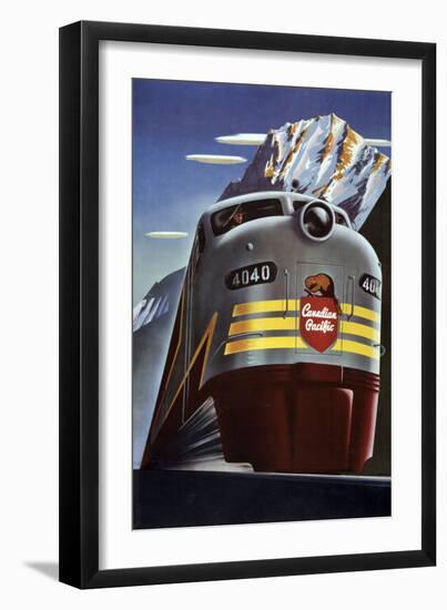 Canadian Pacific Train-null-Framed Premium Giclee Print