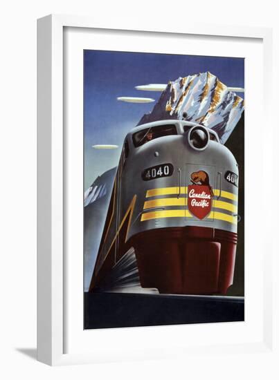 Canadian Pacific Train-null-Framed Premium Giclee Print