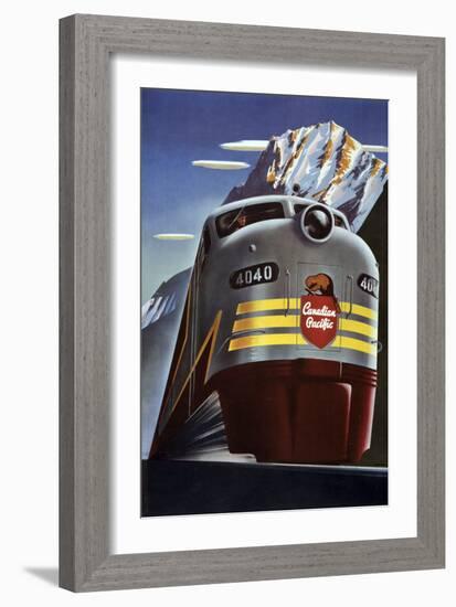 Canadian Pacific Train-null-Framed Giclee Print