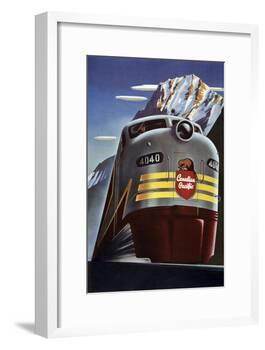 Canadian Pacific Train-null-Framed Giclee Print