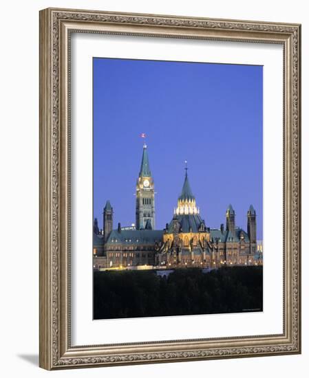 Canadian Parliament, Ottowa, Ontario, Canada-Walter Bibikow-Framed Photographic Print