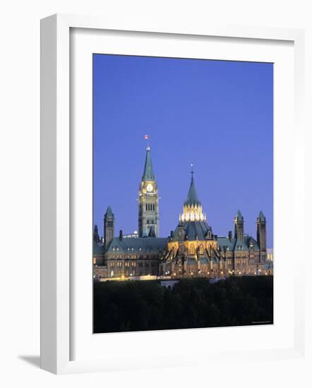 Canadian Parliament, Ottowa, Ontario, Canada-Walter Bibikow-Framed Photographic Print