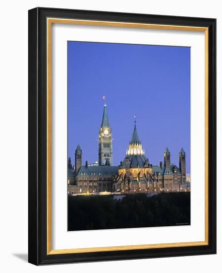 Canadian Parliament, Ottowa, Ontario, Canada-Walter Bibikow-Framed Photographic Print