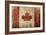 Canadian Rustic Flag-Jace Grey-Framed Art Print