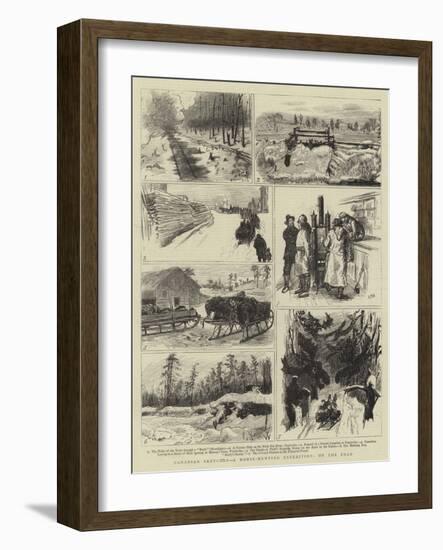 Canadian Sketches, a Moose-Hunting Expedition, on the Road-Sydney Prior Hall-Framed Giclee Print