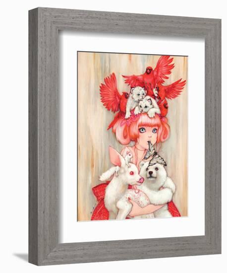 Canadian Tiger-Camilla D'Errico-Framed Premium Giclee Print