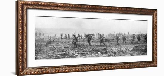 Canadian Troops in No Man's Land, Vimy, France, First World War, 9 April 1917-null-Framed Giclee Print
