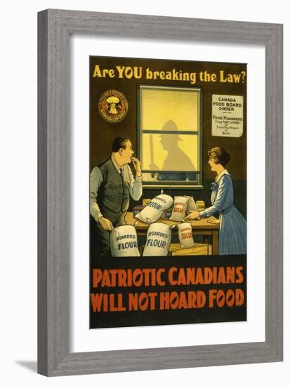 Canadians Will Not Hoard Food-null-Framed Giclee Print