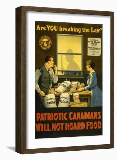 Canadians Will Not Hoard Food-null-Framed Giclee Print