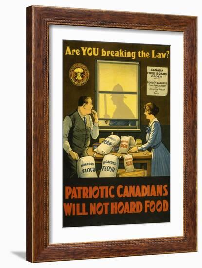 Canadians Will Not Hoard Food-null-Framed Giclee Print