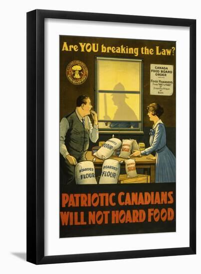 Canadians Will Not Hoard Food-null-Framed Giclee Print