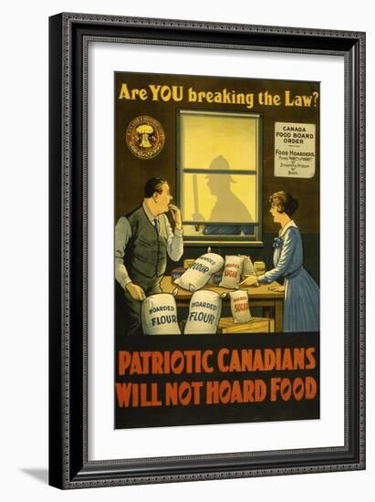 Canadians Will Not Hoard Food-null-Framed Giclee Print