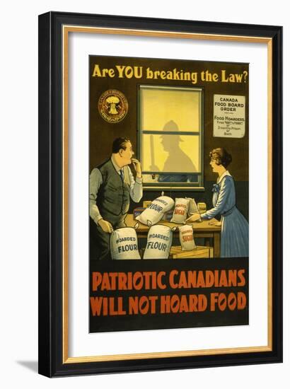 Canadians Will Not Hoard Food-null-Framed Giclee Print