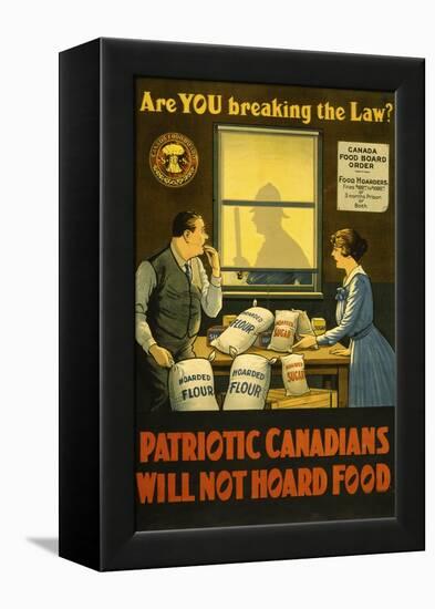 Canadians Will Not Hoard Food-null-Framed Premier Image Canvas