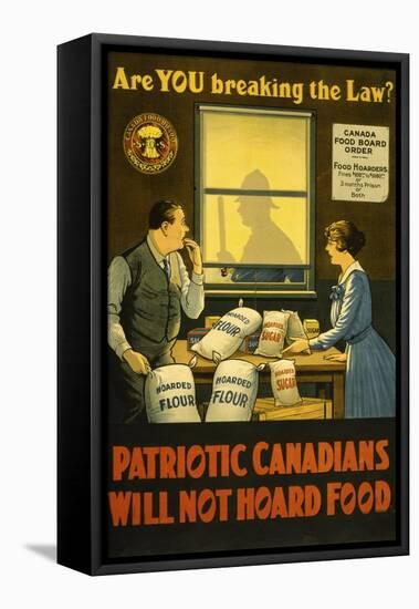 Canadians Will Not Hoard Food-null-Framed Premier Image Canvas