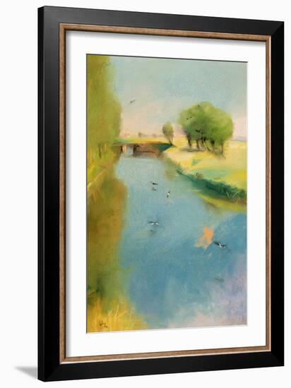 Canal, 1897 (Pastel on Canvas)-Lesser Ury-Framed Giclee Print